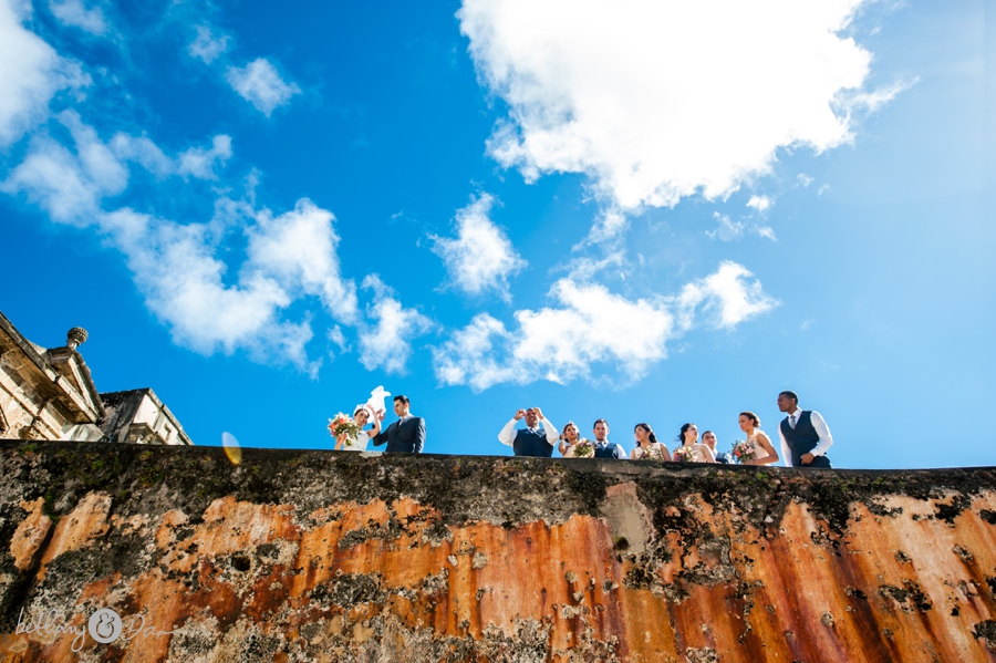 The Bridal Party on the fort