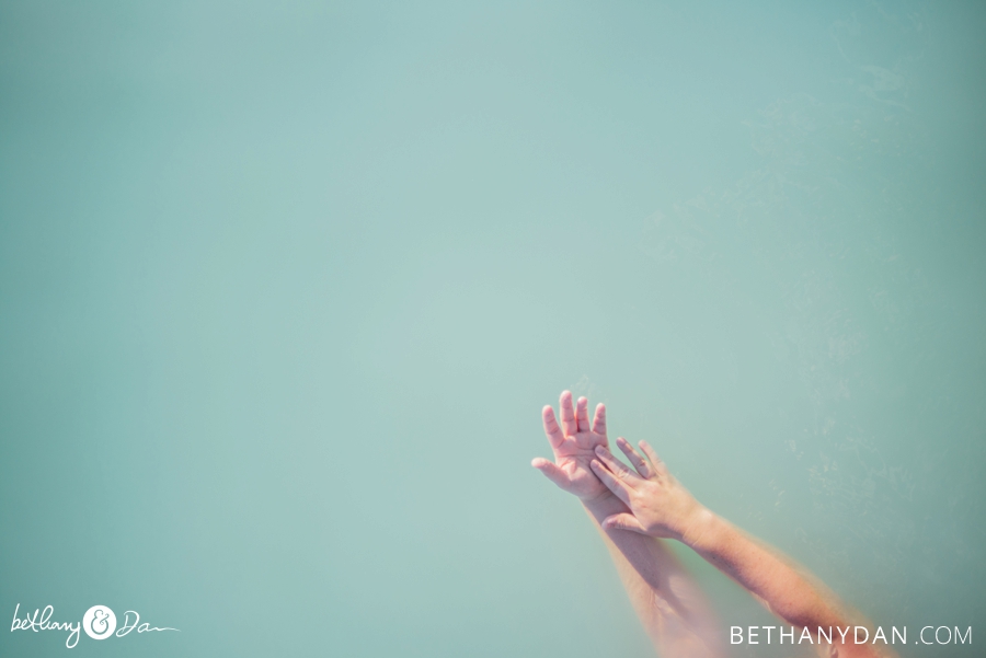Hands in the Blue Lagoon