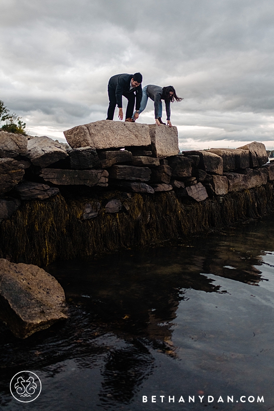 Portland Maine Fall Engagement Photos