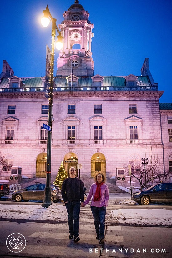 Winter Maine Engagement Session